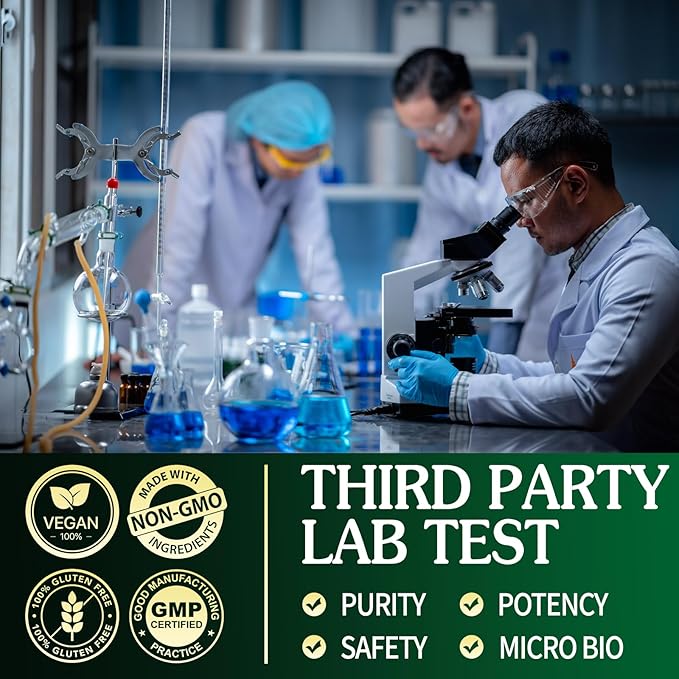 Magnesium Ashwagandha Supplement,Magnesium L-threonate & Glycinate,Melatonin,L-Theanine Plus Vitamin D3,Gluten Free,120 Capsules