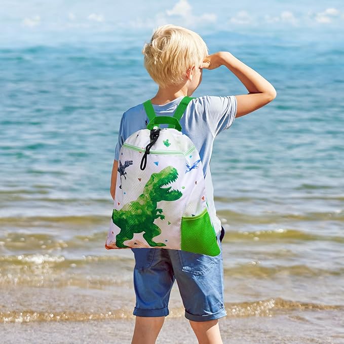 WAWSAM Gym Drawstring Backpack String Bag - 15” x 17” Sports Gym Bag for Kids Waterproof Swimming Beach Shopping Yoga Bag