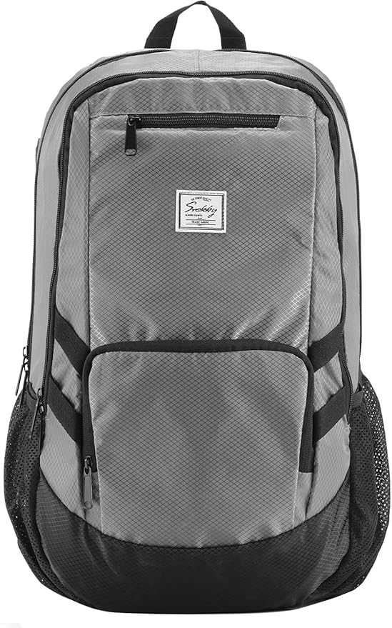 25L Lightweight Packable Backpack Handy Water Resistant Foldable Bag for Travel Camping Outdoor (Gray)
