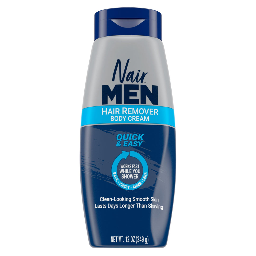 Nair Men Body Cream Hair Remover, Body Hair Removal Cream, 12 oz