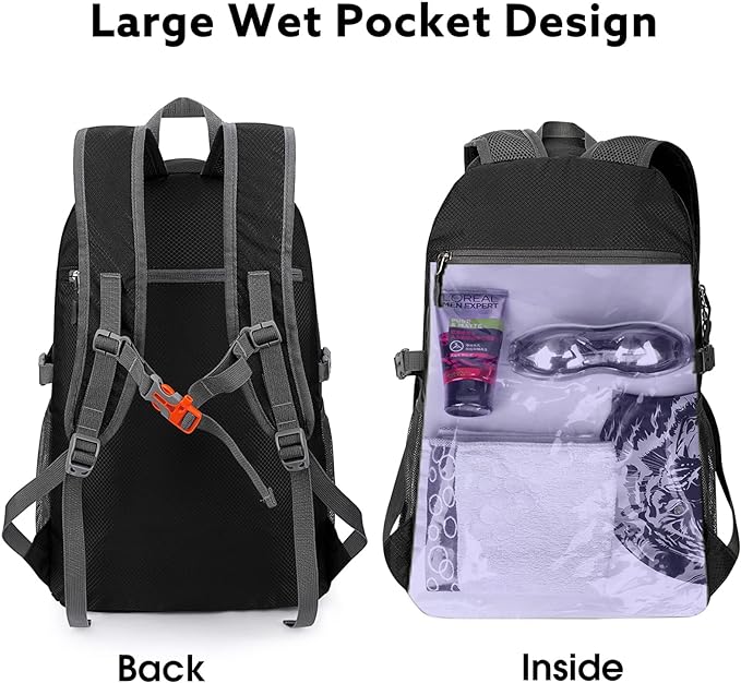 G4Free 40L Lightweight Packable Hiking Backpack, Waterproof Travel Daypack