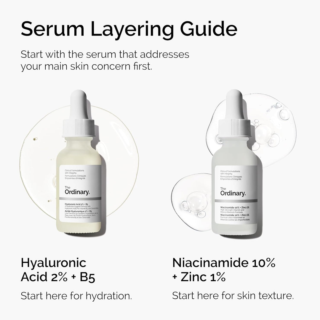 Hyaluronic Acid 2% + B5 Serum | Multi-Depth Hydration for Plumper Skin | 2-Pack