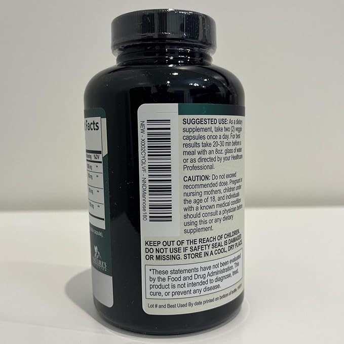 DMannose Pills with Cranberry 1350mg Advanced Formula - Effective Natural Bladder, Urinary Tract Health Support, Flush Impurities - D Mannose Supplements for Women & Men, Non-GMO, Vegan - 180 Capsules
