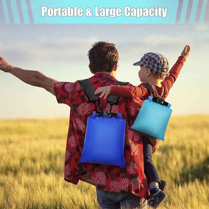 6Pack Waterproof Dry Bags,Ultimate Dry Sack,Lightweight Outdoor Dry Sacks,Multicolour Dry Bag for Kayaking Hiking Rafting Boating Camping Swimming Travel(1.5L, 2.5L, 3L, 3.5L, 5L, 8L)