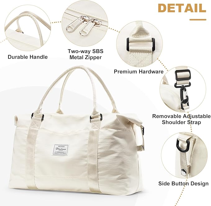 Travel Duffel Bag,Sports Tote Gym Bag,Shoulder Weekender Overnight Bag for Women