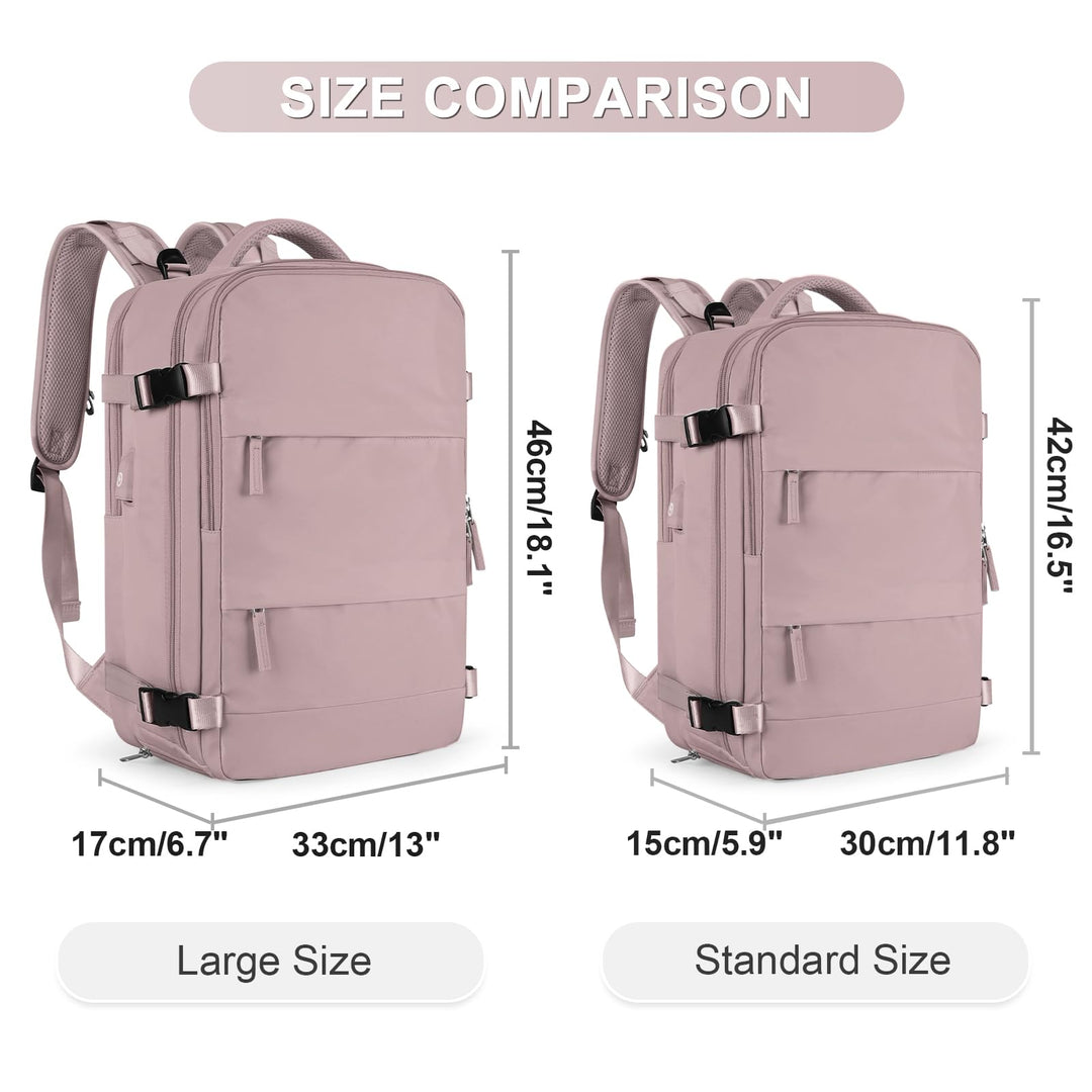 coofay Large Travel Backpack For Women Men Airline Approved Carry On Backpack Flight Approved Waterproof Sports Backpack Casual Daypack Hiking Backpack