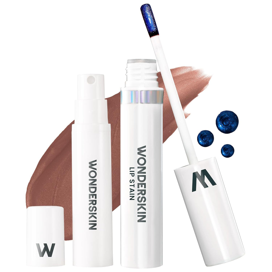 Wonderskin Wonder Blading Lip Stain Masque | Waterproof Pink Tint, Matte Finish