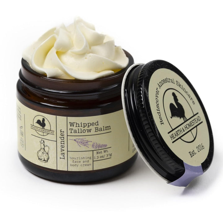 Handmade Coffee Vanilla Whipped Tallow Balm | Organic Body Butter - 1.3 Oz