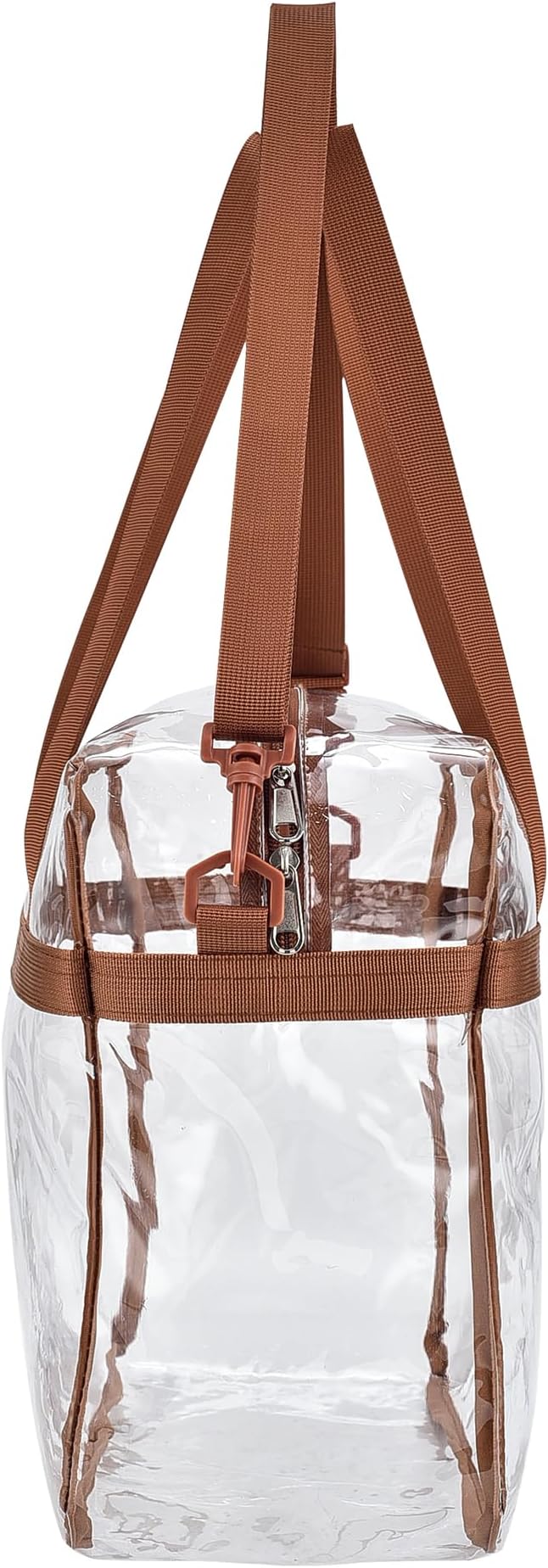 USPECLARE Clear Tote Stadium Approved, Security Travel & Gym Clear Bag for Work Sports Games Concerts