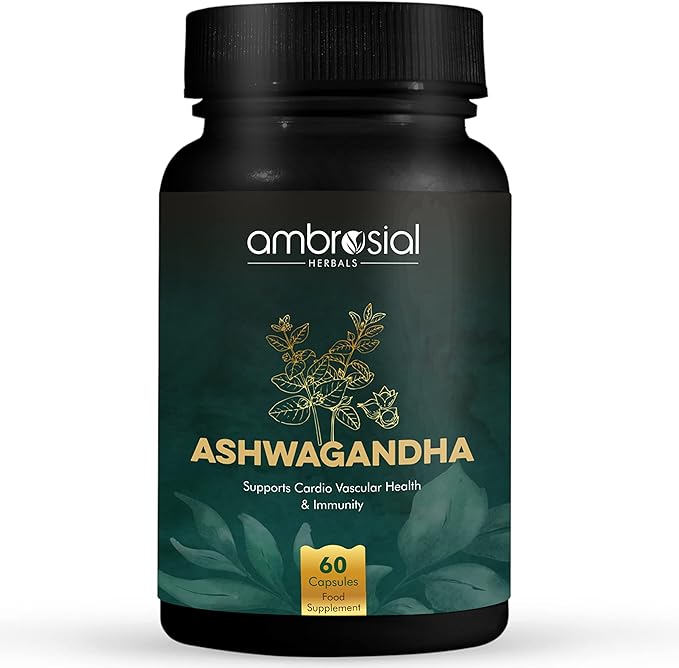 AMBROSIAL Ashwagandha 500mg (Pack of 1-60 Capsules)