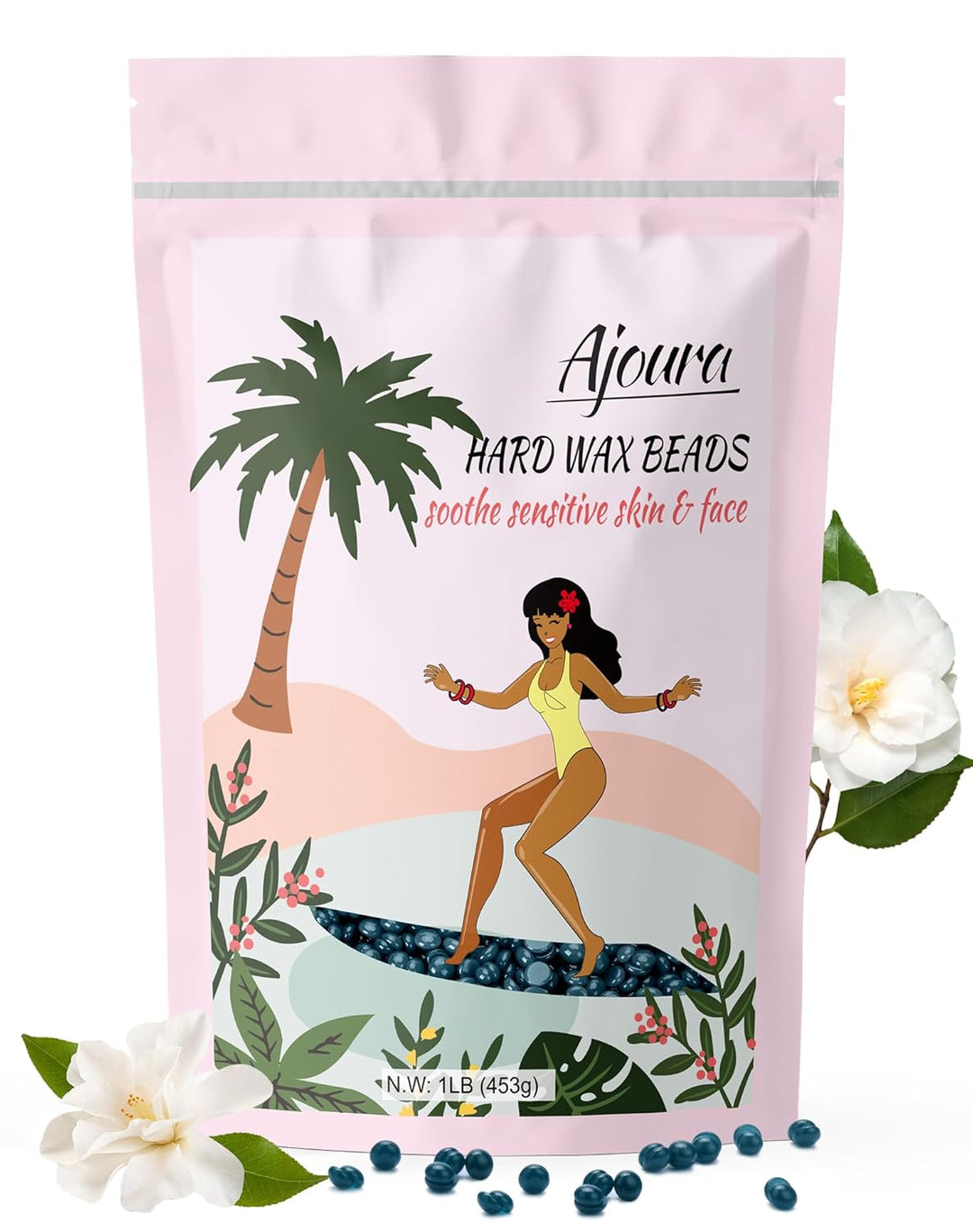 1Lb Ajoura Refill Wax Beans | Coarse Brazilian Wax for At-Home Hair Removal