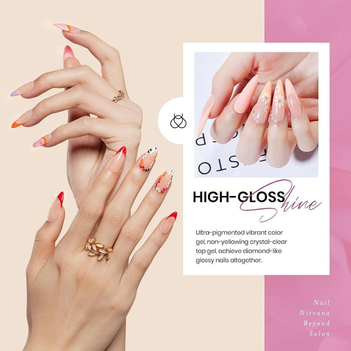 45 Colors Gel Nail Polish Kit | UV Light & Nail Tools | Travel-Friendly Gift for Women