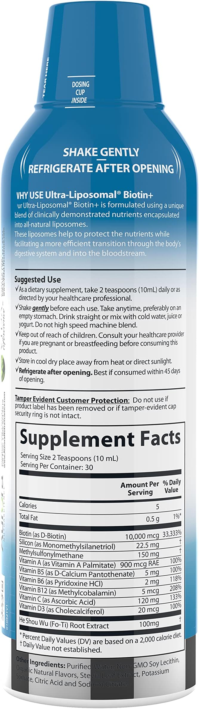 Aurora Nutrascience Mega-Liposomal Vitamin D3/K2 & Ultra Liposomal Biotin Bundle