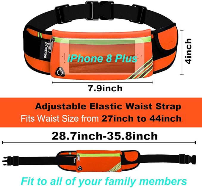 Belt Bag Fanny Pack, Gear Running Belt Waist Bag,Travel Money Belt Cell Phone Holder for Gym,Workout, Fitness, Exercise, Hiking, Cool Gifts ideas for Runners Mom Father Christmas