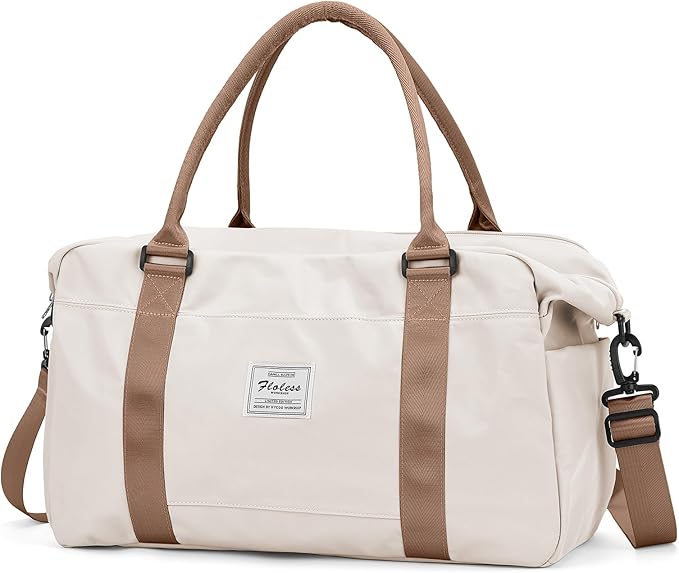 Travel Duffel Bag,Sports Tote Gym Bag,Shoulder Weekender Overnight Bag for Women