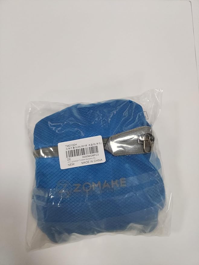 ZOMAKE Ultra Lightweight Packable Backpack 25L, Foldable Hiking Backpacks Water Resistant Small Folding Daypack for Travel(Light Blue)