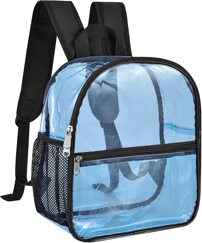 USPECLARE Clear Backpack for Stadium Approved 12×6×12, Water proof Clear Bag for Stadium Events and Concert Work Sport Event