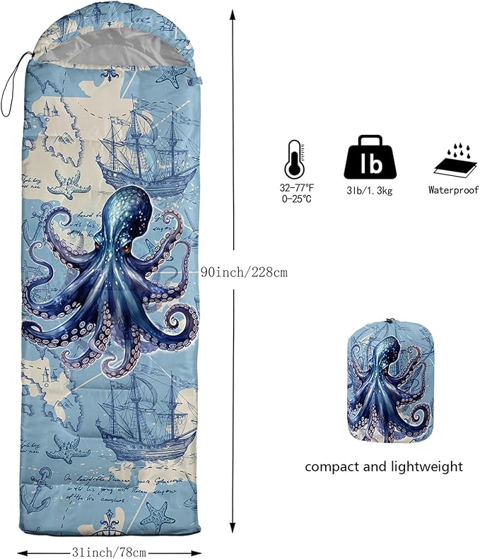 AILONEN Boys Sports Camping Sleeping Bags,Lightweight & Waterproof,3 Season Warm & Cool Weather,Black Player Basketball Sleeping Bags for Kids Adults,Travelling,Outdoors