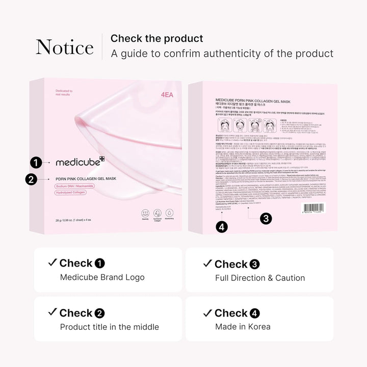 Medicube Salmon DNA PDRN Collagen Jelly Mask | Hydrating Overnight Gel for Glass Skin – 28g, 4 Pack