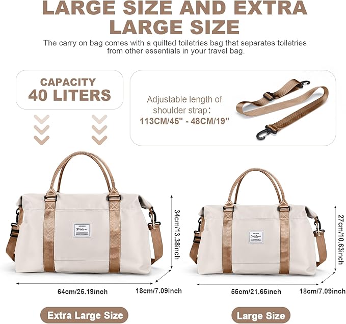 Travel Duffel Bag,Sports Tote Gym Bag,Shoulder Weekender Overnight Bag for Women