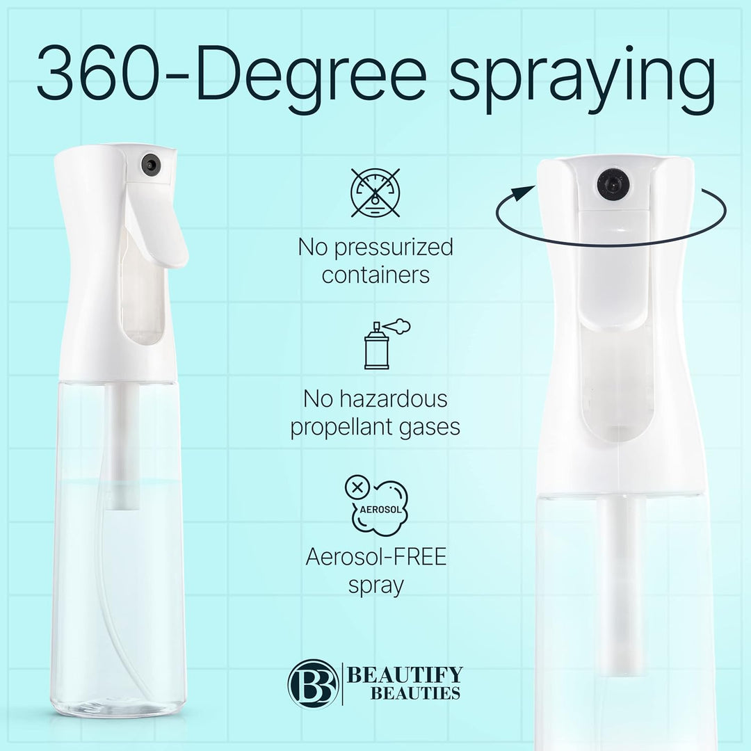 Continuous Mister Spray Bottle – 10.1 Oz Hair & Plant Care | Eco-Friendly Design