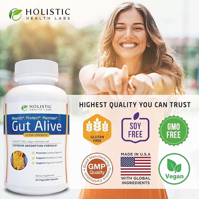 All-Natural Liver and Gut Support | Organic Milk Thistle, Organic Dandelion Root & Organic Black Pepper | Ginger, Artichoke Leaf Extract, Deglycerized Licorice Root & Patented Zinc Carnosine
