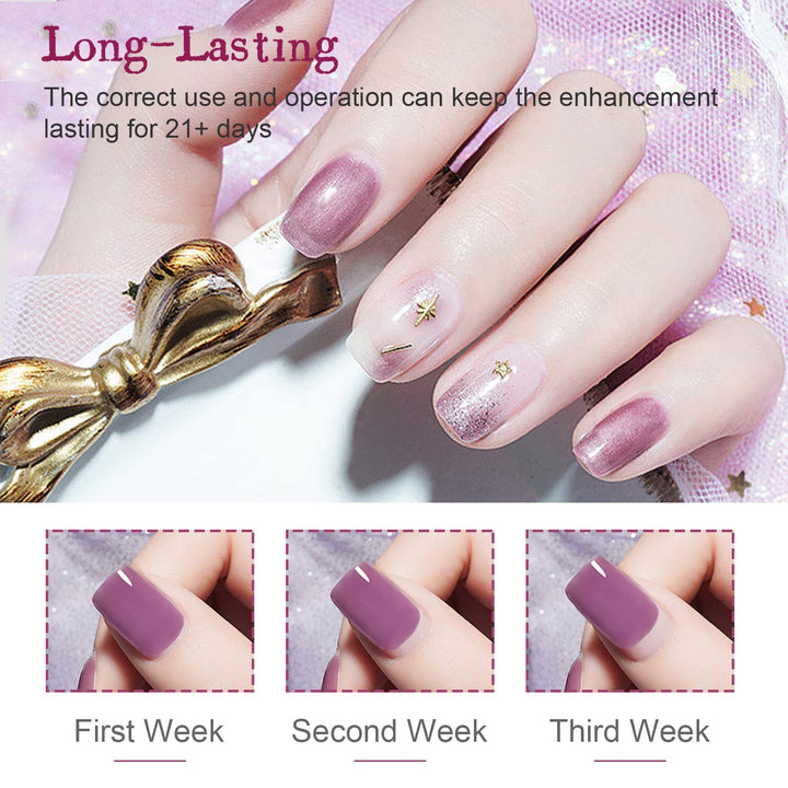32+4 Pcs Gel Nail Polish Kit | Glitter Soak Off Gel for DIY Manicure