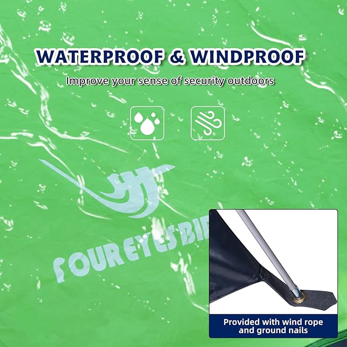 7.2 × 4 × 4 Feet Single Backpack Tent, Waterproof Camping and Hiking Tent can be Used by One Person, Light and Durable