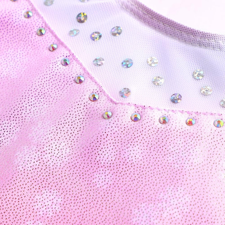 DAXIANG Gymnastics Leotards for Girls Leotard for Girls Gymnastics Outfit Shorts Dance Unitard Biketards Hot Blue Pink Stars