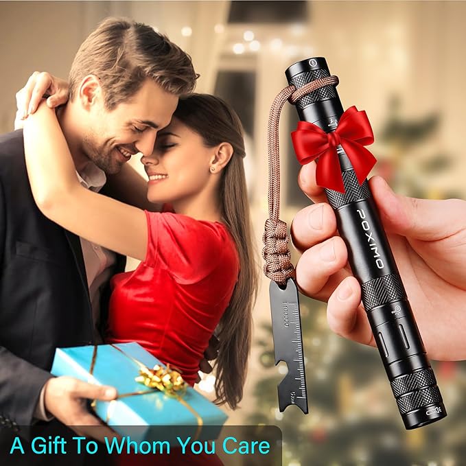 All-in-1 Multitool kits, Camping Survival Multi tool Flashlight+Fire Starter+Whistle+Compass+Window Breaker 9 In 1 EDC Gadgets for campers, Hiker, Surviver and Great Gifts for Men