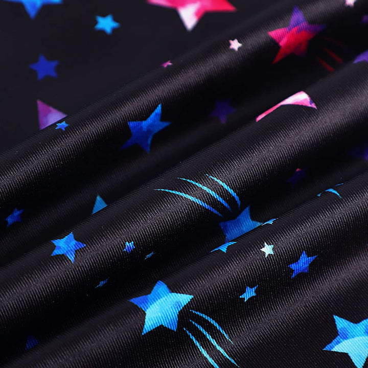 DAXIANG Gymnastics Leotards for Girls Gymnastics Outfit Dance Unitard Black Stars 3-4Y