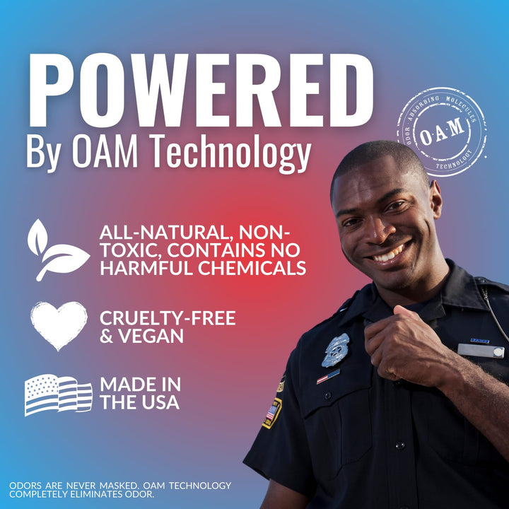 Arrest My Vest Military and Police Grade Odor Eliminating Spray for Body Armor Odor, Tactical Gear. Safe on K9's. Safe on All Ballistic Vests and Fabrics - New Stressless Fragrance - 2 16 oz Bottles