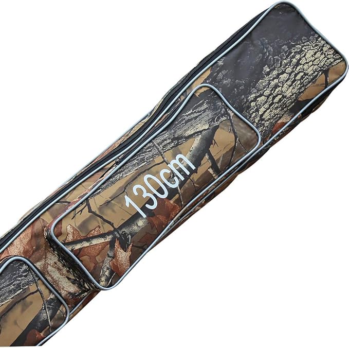 Sougayilang Folding Fishing Rod Case Organizer Pole Storage Bag Rod Reel Tackle Carrier Fishing Rod Bag Fishing Case