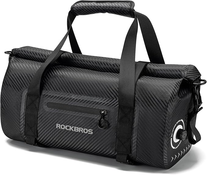 ROCKBROS Waterproof Duffel Bag 20-60L Motorcycle Travel Dry Duffel Bag for Motorcycling Boating Kayaking Camping Fishing Outdoor Adventure for Men Women