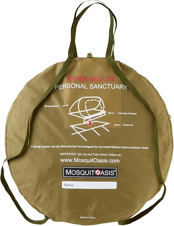 Awesome MosquitOasis Super-Deluxe Pop-Up Mosquito Net Tent for Summer Camps and Camping