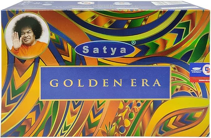 Golden Era Incense Sticks and Incense Stick Holder Bundle Insence Insense Satya Incense