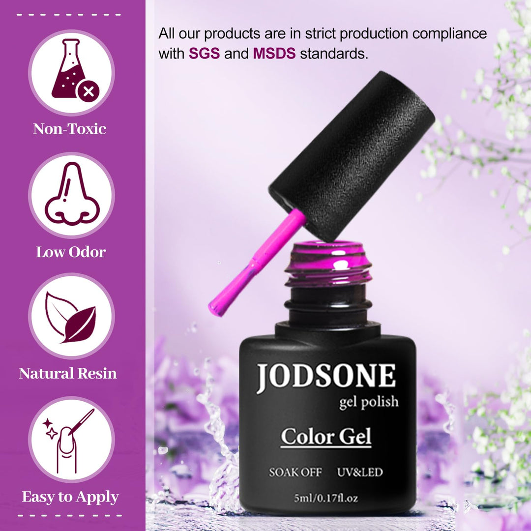 23-Piece Colorful Gel Nail Polish Kit | Classic Matte & Glossy Top Coats