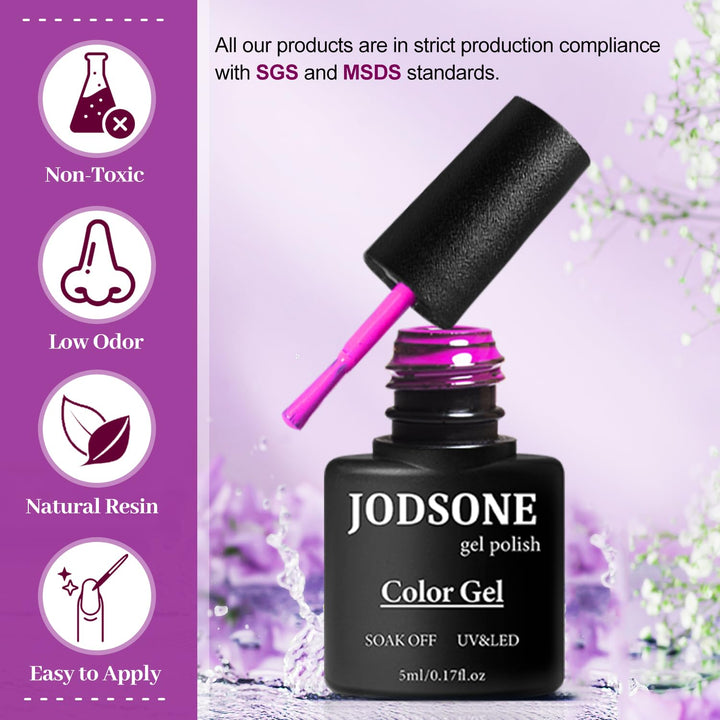 23-Piece Colorful Gel Nail Polish Kit | Classic Matte & Glossy Top Coats