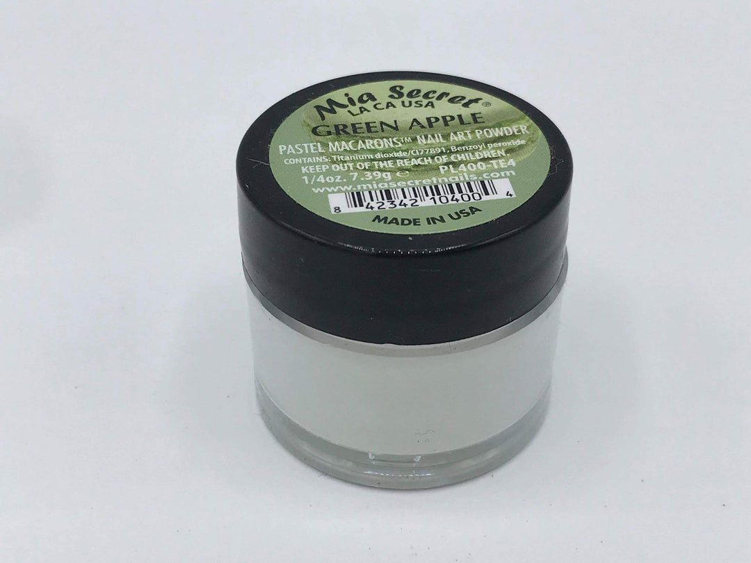 Mia Secret ACRYLIC POWDER - PASTEL MACARONS - SINGLE JAR - PICK YOUR COLOR - 2018 Collection! (GREEN APPLE)