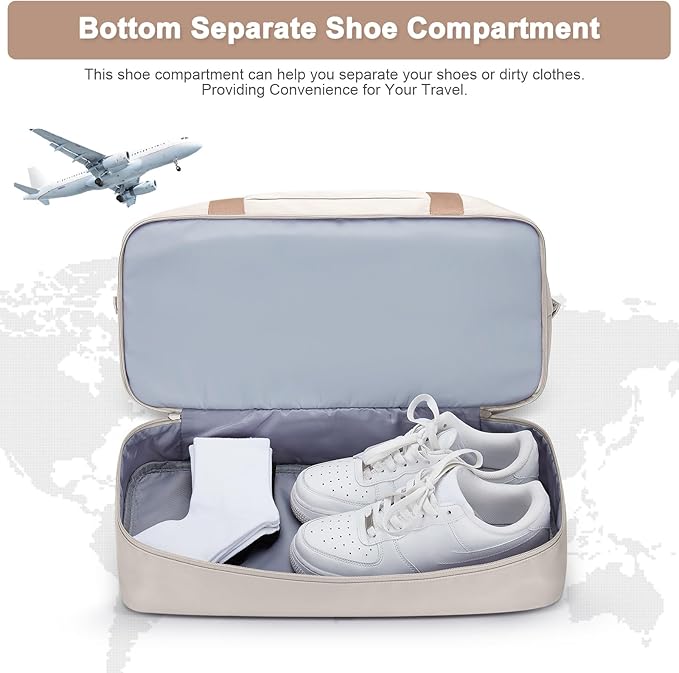 Travel Duffel Bag,Sports Tote Gym Bag,Shoulder Weekender Overnight Bag for Women