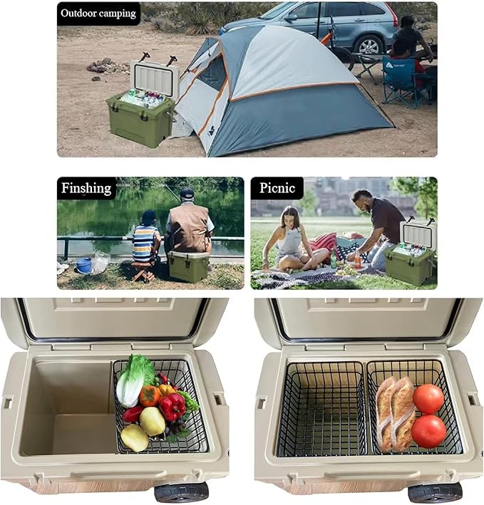 2-Pack Cooler Basket for Yeti Tundra Haul,Stays Food Chilled and Dry, Compatible with Other Cooler Accessories Cooler Locks, Cooler Dividers, Ice etc