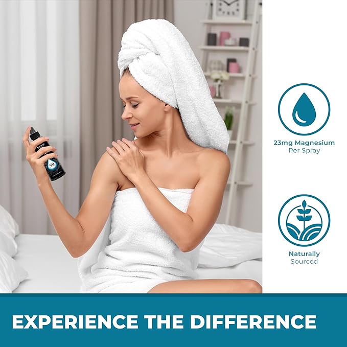 Aromasong Extra Strength Ultra-Pure Magnesium Spray + OptiMSM (23mg Magnesium in Each Spray) 8 Oz, Known to be Used for Leg Discomfort and Promotes Calm Sleep…