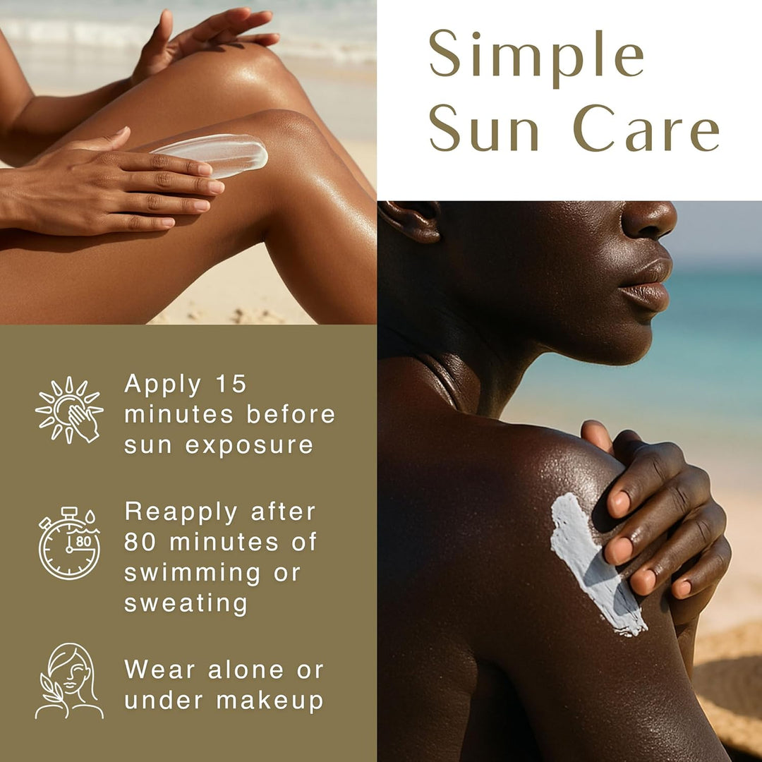 Moisturizing Sunscreen Lotion SPF 30 | No White Residue | For Melanin-Rich Skin