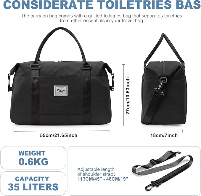 Travel Duffel Bag,Sports Tote Gym Bag,Shoulder Weekender Overnight Bag for Women