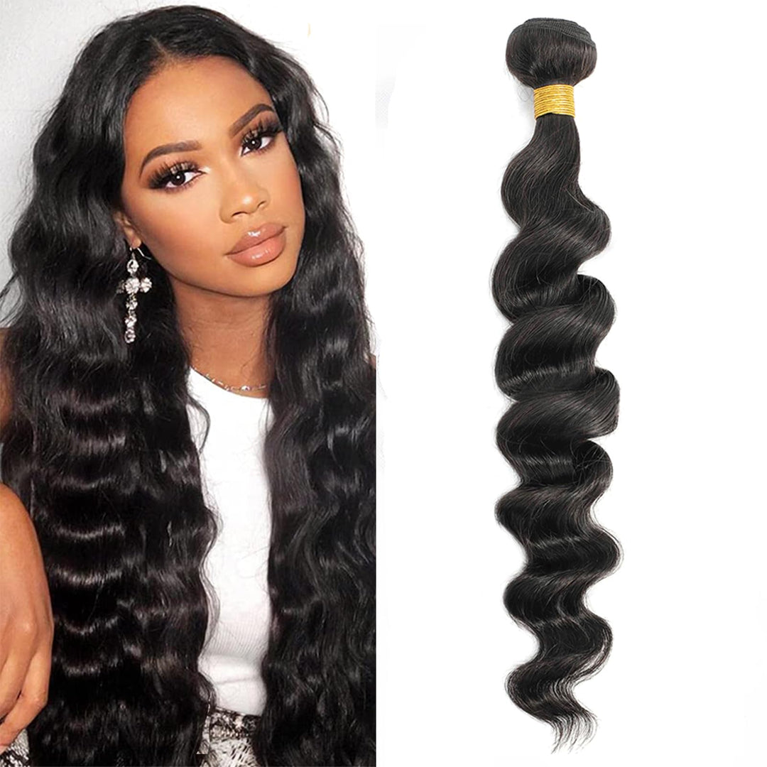 12A Grade Brazilian Virgin Hair Loose Wave One Bundles 22 Inch Virgin Brazilian Remy Loose Deep Wave Human Hair Weave Bundles 10