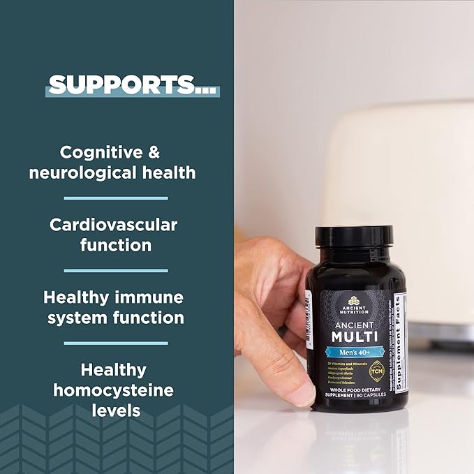 Ancient Nutrition, Multivitamin Mens 40 Plus 3 Day, 90 Count