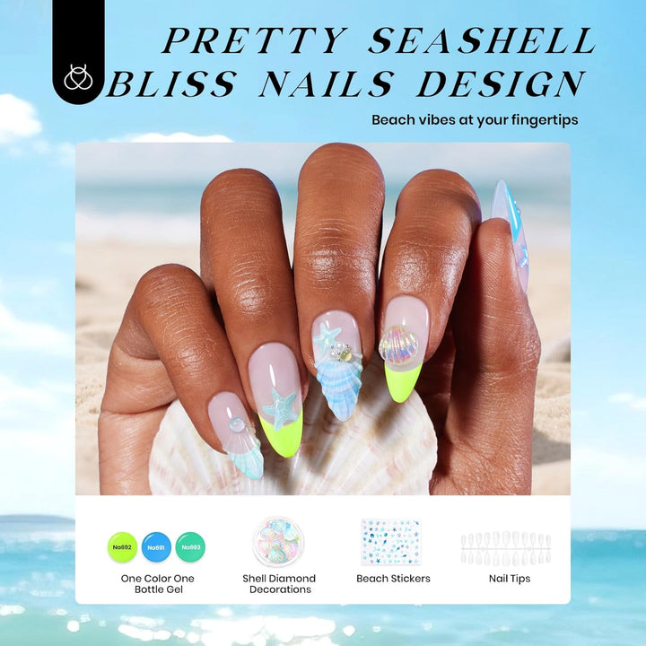 Beetles 23-Pc Glitter Gel Nail Polish Set | Brown, Pink, Blue, Green | UV Soak Off