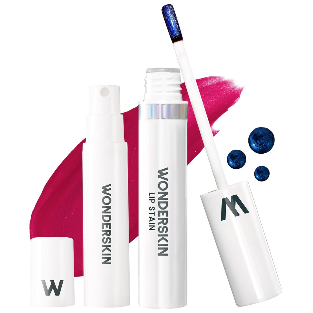 Wonderskin Wonder Blading Lip Stain Masque | Waterproof Pink Tint, Matte Finish