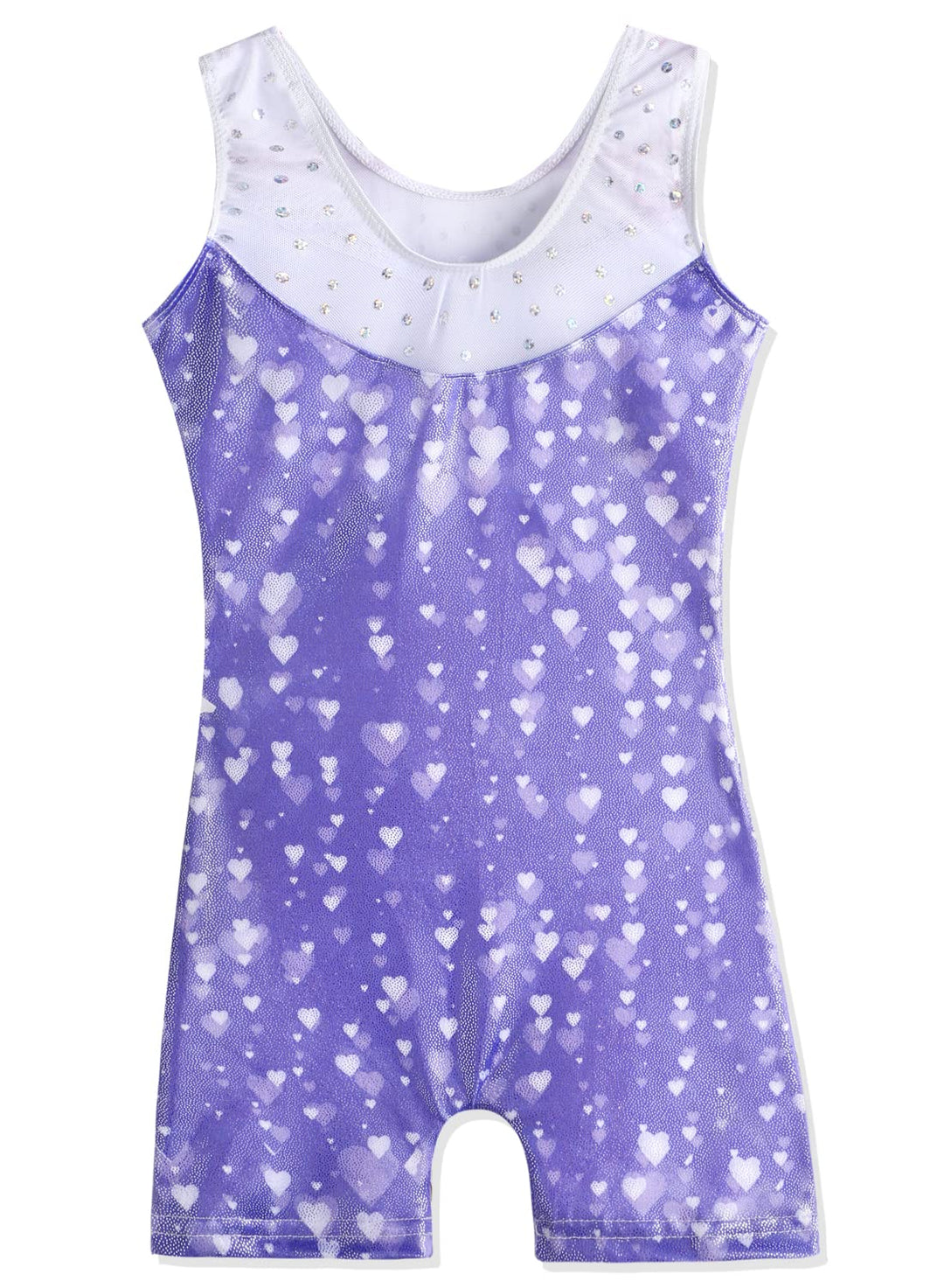 DAXIANG Leotards for Girls Gymnastics with Shorts Purple Dance Unitards Biketards