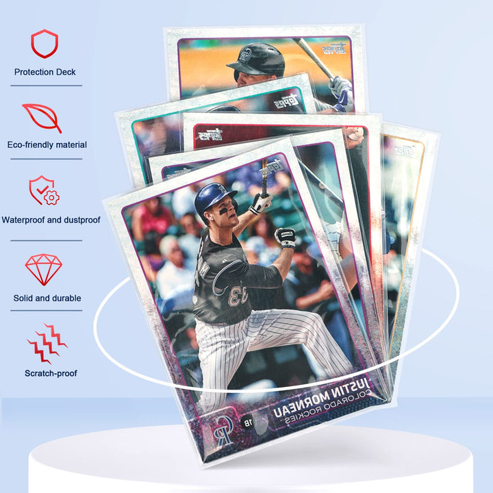 1200 Counts Card Sleeves Toploaders for Trading Card, Soft Clear Card Protective Sleeves Deck Card Protectors Fit for Baseball Cards, Sports Cards, MTG, Yugioh Card Game Card Standard Cards